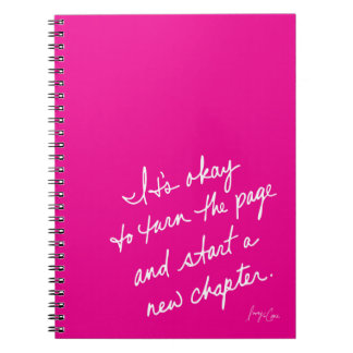 Caderno Espiral Hand-Scripted Start a New Chapter Spiritual
