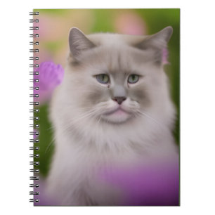 Caderno Espiral Handsome Maine Coon Himalayan Cat