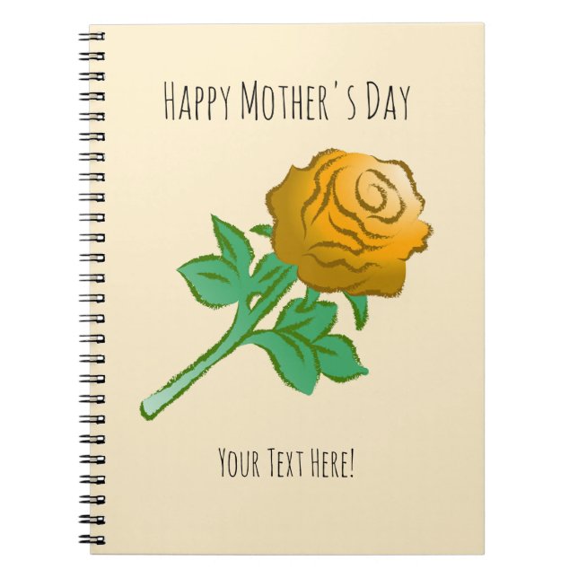 Caderno Espiral Handsome Orange Rose (Frente)