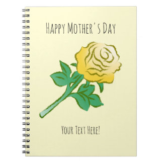 Caderno Espiral Handsome Yellow Rose