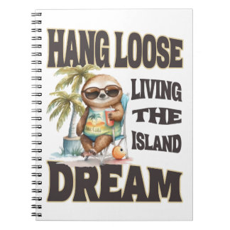 Caderno Espiral Hang Loose Island Dream