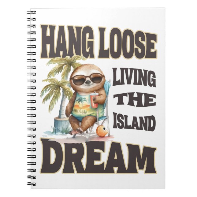 Caderno Espiral Hang Loose Island Dream (Frente)