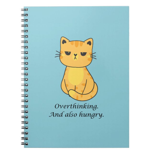 Caderno Espiral Hangry Cat (Frente)