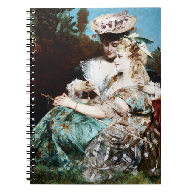 Caderno Espiral Hans Makart, A carta de amor (1875) (Frente)