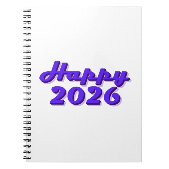 Caderno Espiral Happy 2026 (Frente)