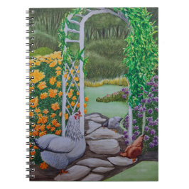 Caderno Espiral Happy Chicken Park