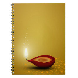 Caderno Espiral Happy Diwali Diya - Notebook