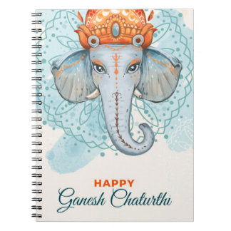 Caderno Espiral Happy Ganesh Chaturthi