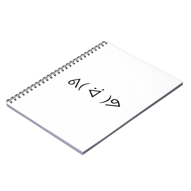 Caderno Espiral Happy Gary ᕕ( ᐛ )ᕗ Memória Emoticon Emoji Texto Ar (Left Side)