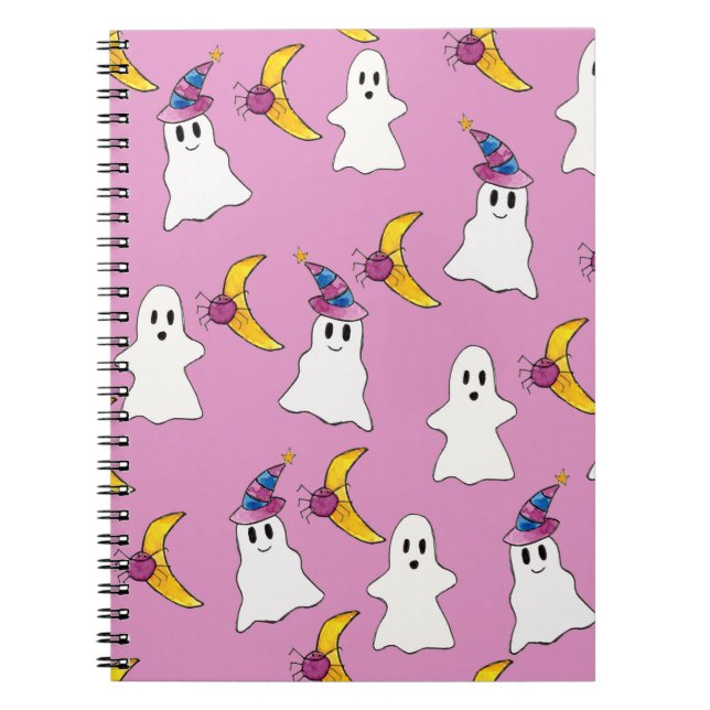 Caderno Espiral Happy Ghosts (Frente)