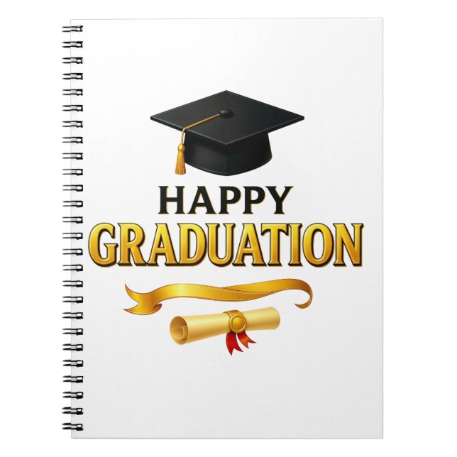 Caderno Espiral Happy Graduation (Frente)