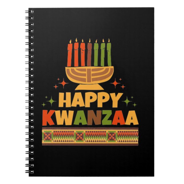 Caderno Espiral Happy Kwanzaa (Frente)