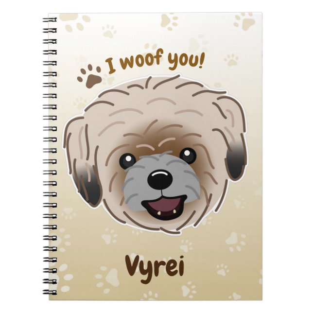 Caderno Espiral Happy Shih Tzu Dog Lover I Wows (Frente)