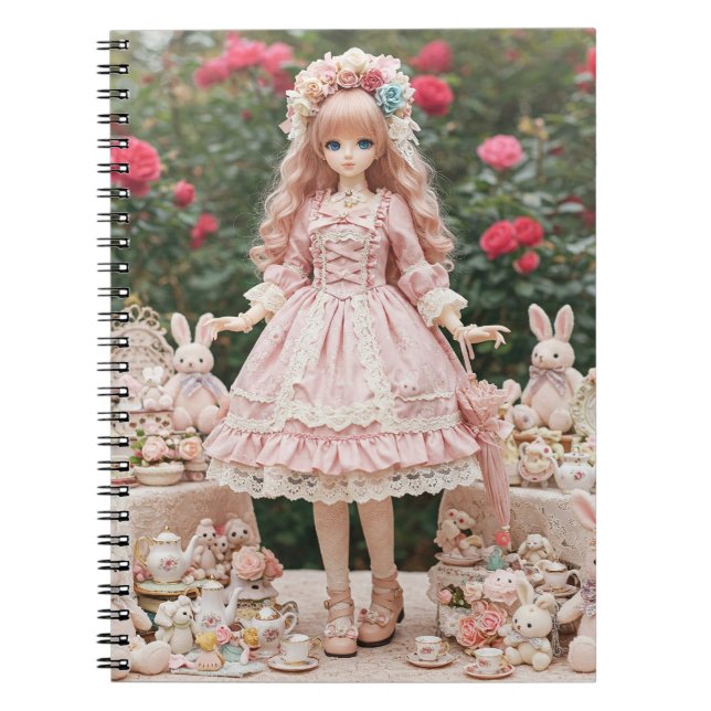 Caderno Espiral Harajuku Decor Doll por Natasha Us (Frente)