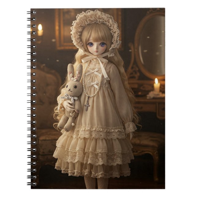 Caderno Espiral Harajuku Doll: Lolita por Natasha Us (Frente)