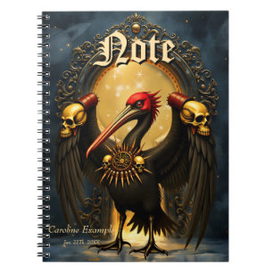 Caderno Espiral Harbinger do Portão Dourado O Pelicano Noturno