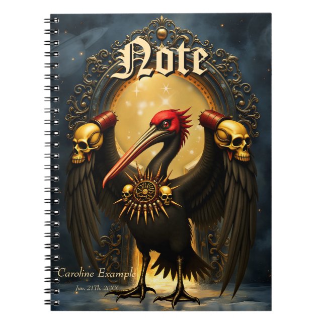 Caderno Espiral Harbinger of the Golden Gate The Nocturnal Pelican (Frente)