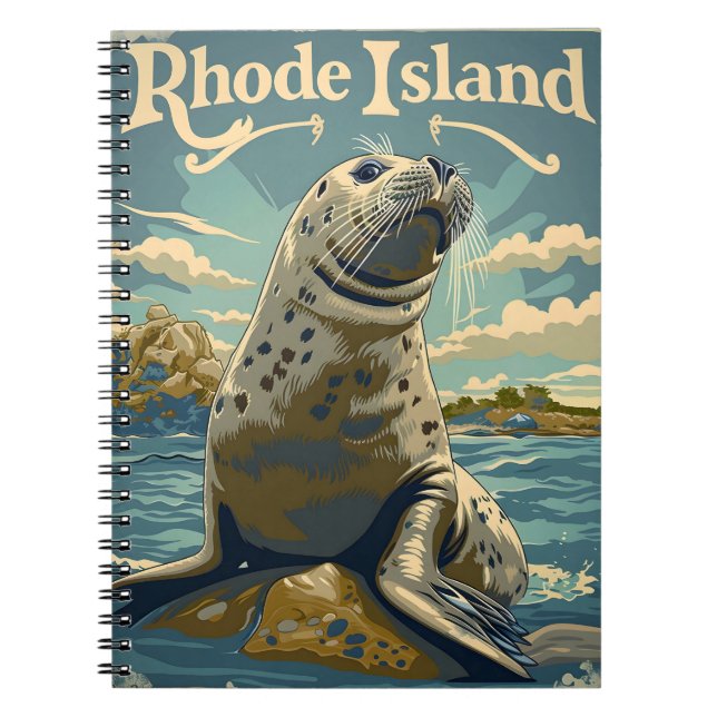 Caderno Espiral Harbor Seal Rhode Island (Frente)