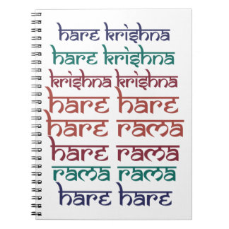Caderno Espiral Hare Krishna Hare Krishna Mantra Chanting Hinduísm