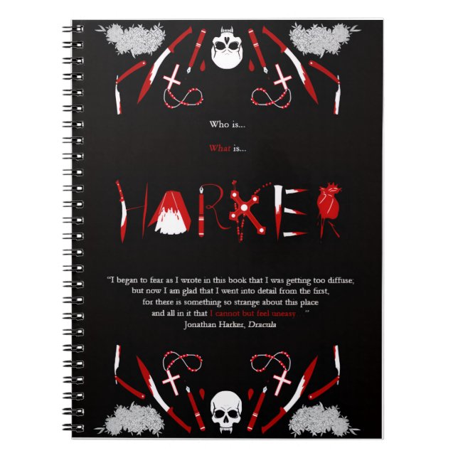 Caderno Espiral Harker - Jonathan Notebook (Frente)