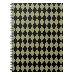 Caderno Espiral Harlequin Avocado e Black