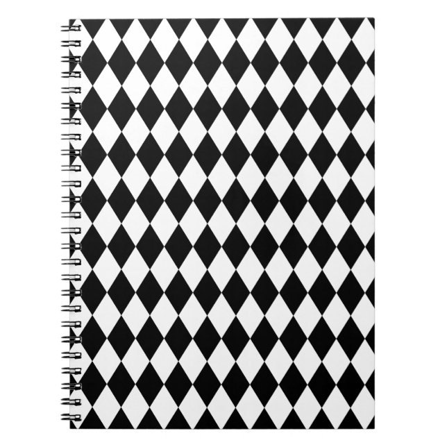 Caderno Espiral Harlequin Black and White (Frente)