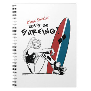 Caderno Espiral Harley Quinn - Surfe em Vamos
