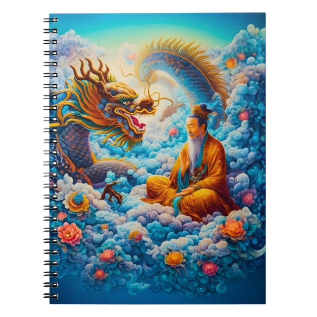 Caderno Espiral Harmonia Eterna: Bênção do Dragão (Frente)