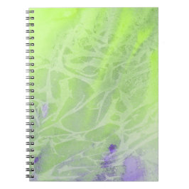 Caderno Espiral Harmonia Suave Verde e Lavanda