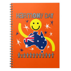 Caderno Espiral Harmony Day Austrália