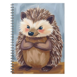 Caderno Espiral Harold oouriço | Aquarela de Animal Fofo