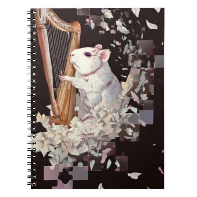 Caderno Espiral Harping Rat Notebook – Minimal Elegant Cover (Frente)