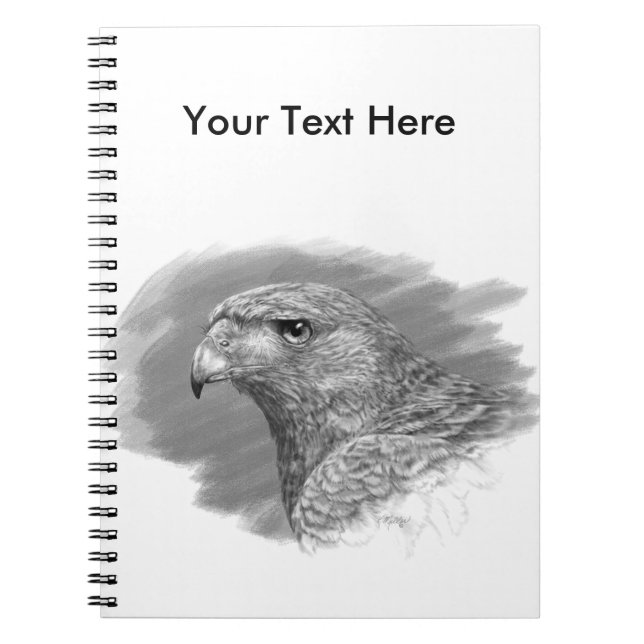 Caderno Espiral Harris Hawk Drawing (Frente)