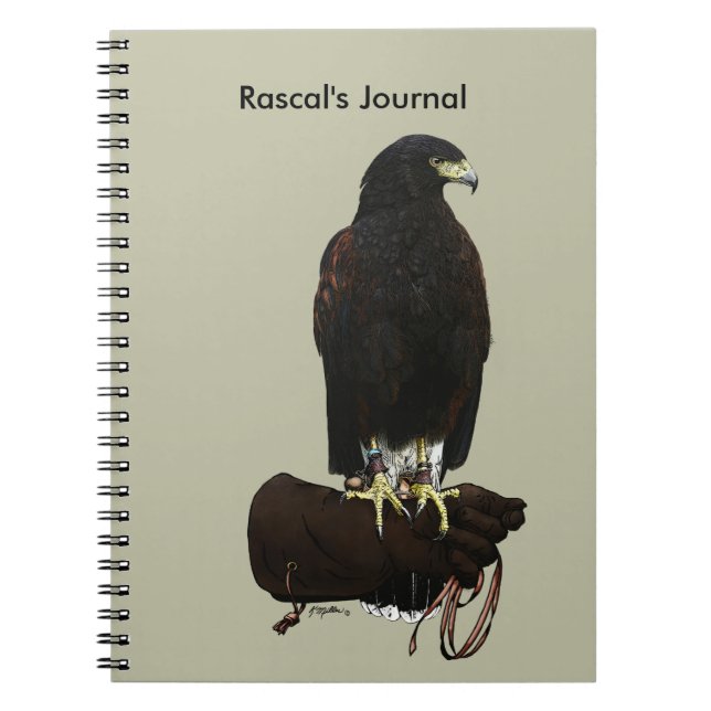 Caderno Espiral Harris Hawk em Glove (Frente)
