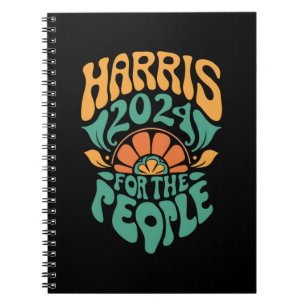 Caderno Espiral Harris Walz 2024 Eleição Presidente Kamala Harris 