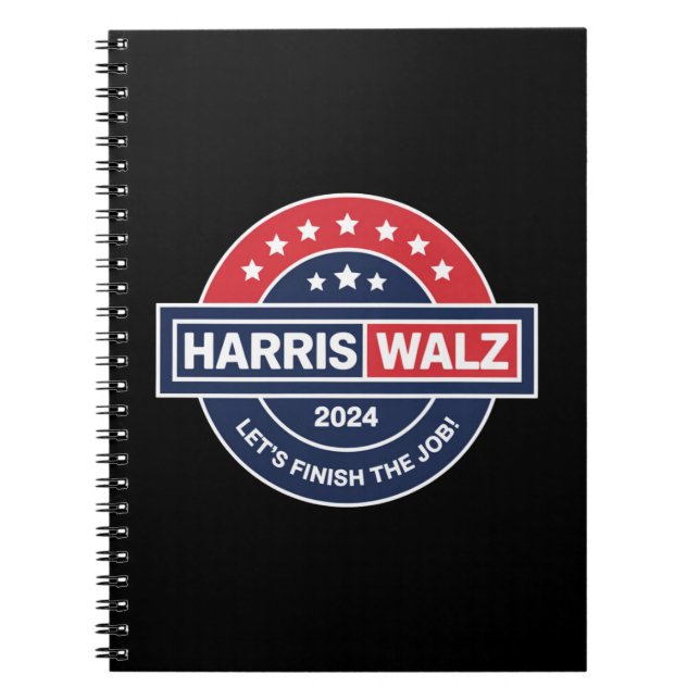 Caderno Espiral Harris Walz 24 Kamala Harris Senhora Presidente 20 (Frente)