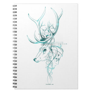 Caderno Espiral Harry Potter   Aguamenti EXPECTO PATRONUM™ Cervo