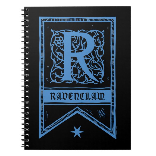 Caderno Espiral Harry Potter | Estandarte Monograma da Corvinal (Frente)
