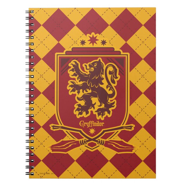 Caderno Espiral Harry Potter | Gryffindor QUIDDITCH™ Crest (Frente)