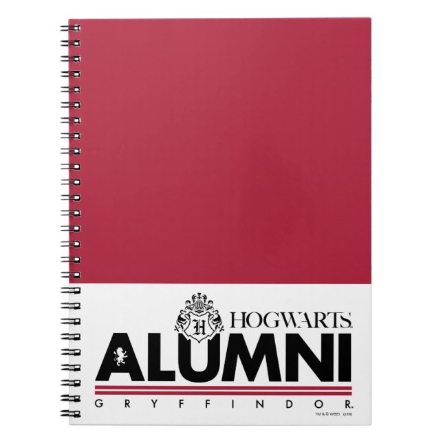 Caderno Espiral Harry Potter | HOGWARTS™ Alumni GRYFFINDOR™ (Frente)
