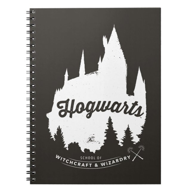 Caderno Espiral Harry Potter | HOGWARTS™ Castle Typografia (Frente)