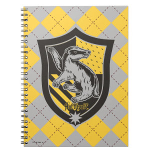 Caderno Espiral Harry Potter   Hufflepuff House Pride Crest