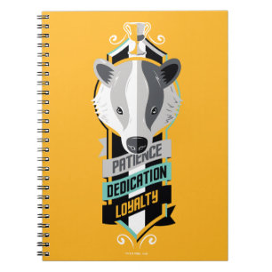Caderno Espiral Harry Potter   HUFFLEPUFF™ Portas Sigil