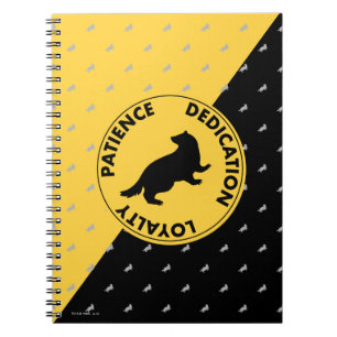 Caderno Espiral Harry Potter   HUFFLUFF™ Traços para uso domés