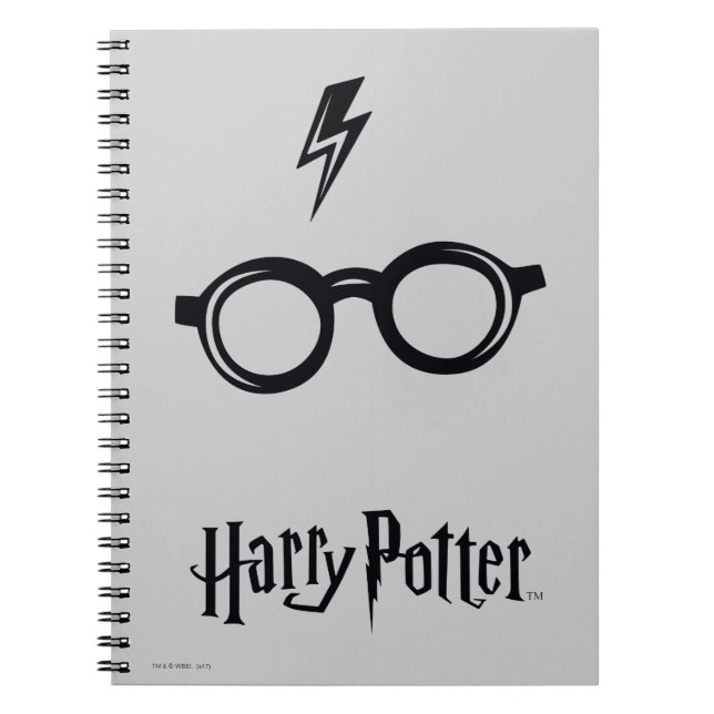 Caderno Espiral Harry Potter | Lightning Scar and Glasses (Frente)