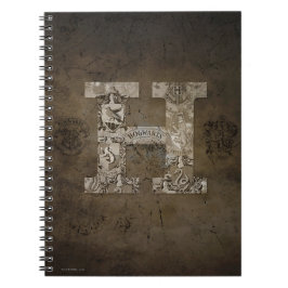 Caderno Espiral Harry Potter | Monograma de Hogwarts