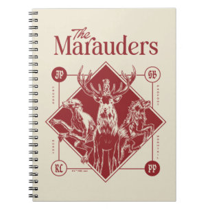 Caderno Espiral HARRY POTTER™ O Gráfico Marauders Animagus
