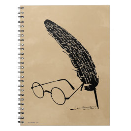 Caderno Espiral Harry Potter | Óculos e Pena