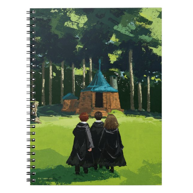 Caderno Espiral HARRY POTTER™, Ron e Hermione no Hut de Hagrid (Frente)