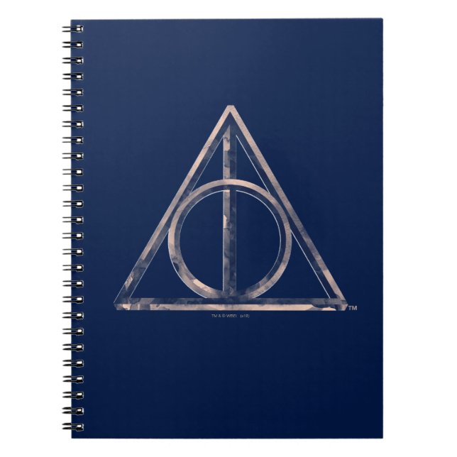 Caderno Espiral Harry Potter | Símbolo das Relíquias da Morte em A (Frente)